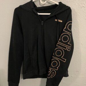 Black and White Adidas Hoodie